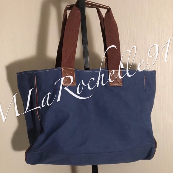 Tommy Bahama Canvas Tote Beach Bag - Picture 5 of 5